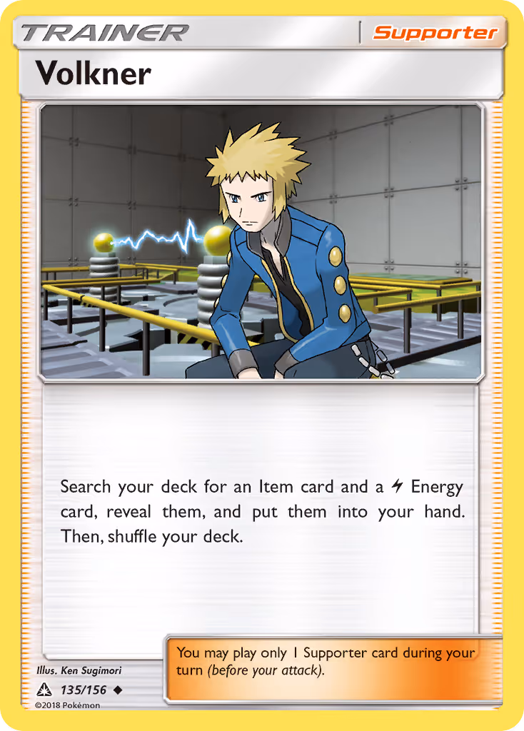 Volkner 135/156 Pokemon card