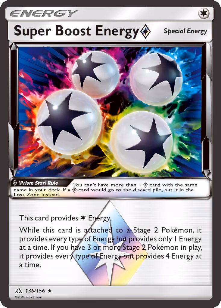 Super Boost Energy ◇ 136/156 Pokemon card