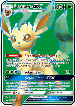 Leafeon GX 139/156 Pokemon card