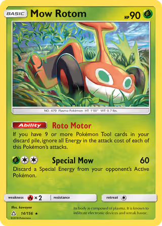 Mow Rotom 14/156 Pokemon card