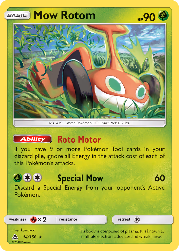 Mow Rotom 14/156 Pokemon card