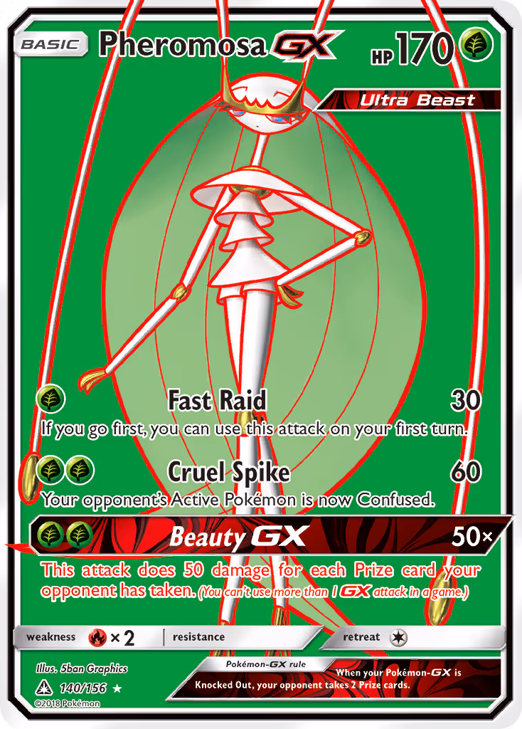 Pheromosa GX 140/156 Pokemon card