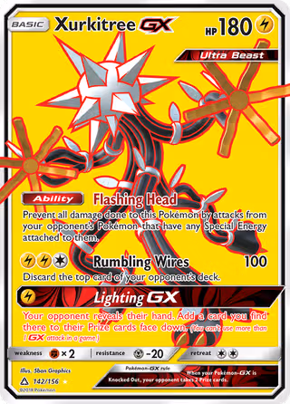 Xurkitree GX 142/156 Pokemon card