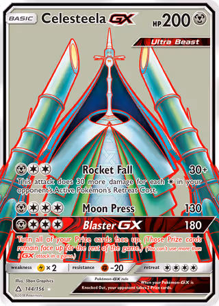 Celesteela GX 144/156 Pokemon card