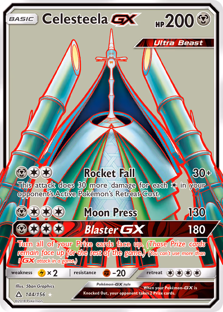 Celesteela GX 144/156 Pokemon card