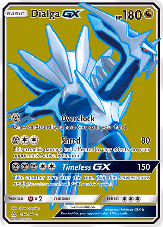 Dialga GX 146/156 Pokemon card