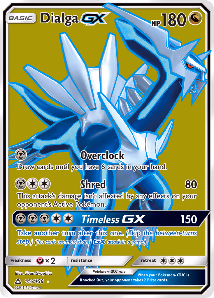Dialga GX 146/156 Pokemon card