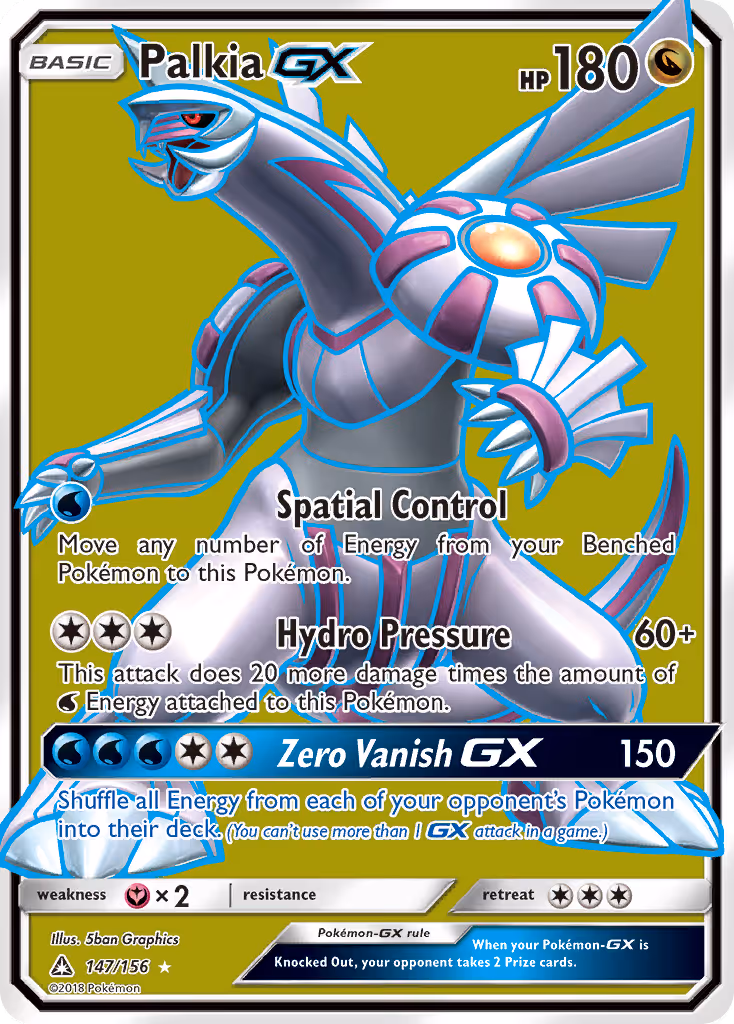 Palkia GX 147/156 Pokemon card