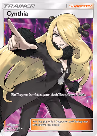 Cynthia 148/156 Pokemon card