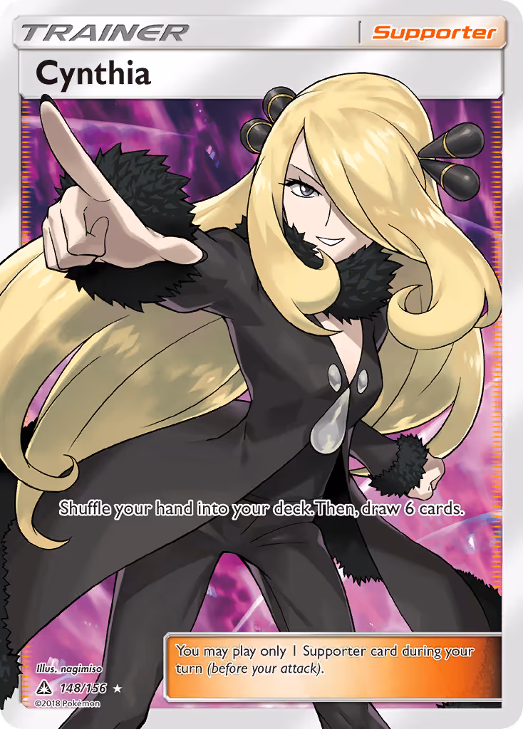 Cynthia 148/156 Pokemon card