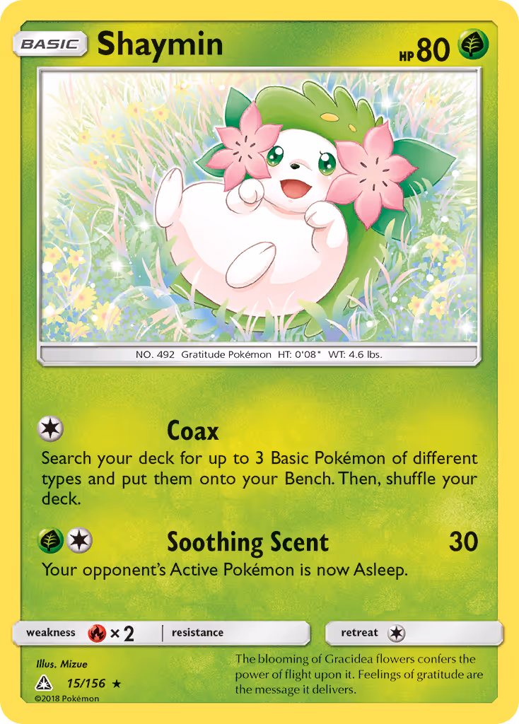 Shaymin 15/156 Pokemon card