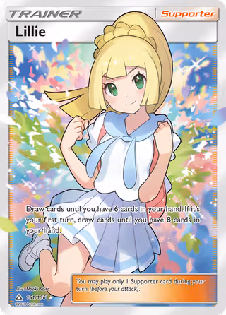 Lillie 151/156 Pokemon card