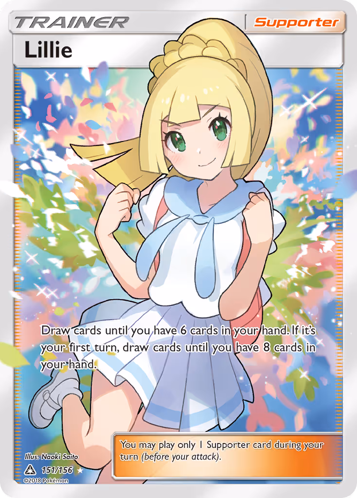 Lillie 151/156 Pokemon card