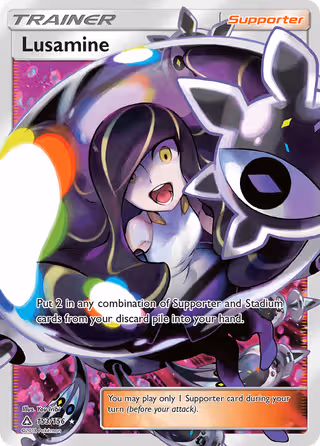 Lusamine 153/156 Pokemon card