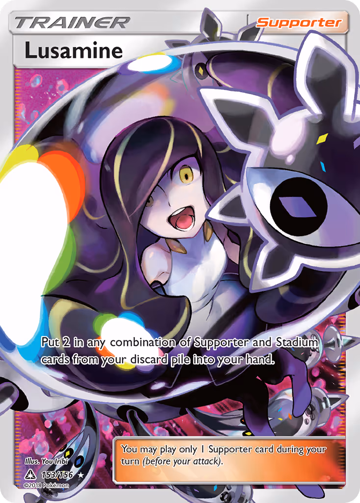 Lusamine 153/156 Pokemon card