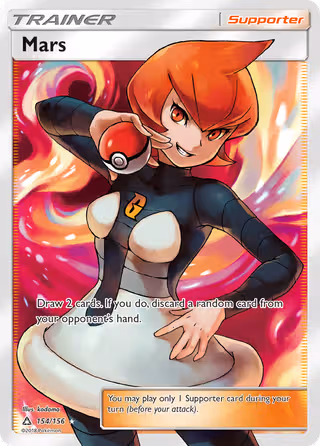 Mars 154/156 Pokemon card