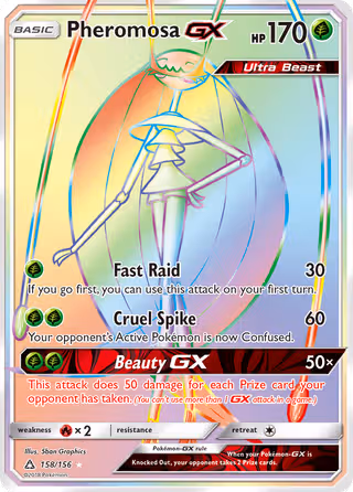 Pheromosa GX 158/156 Pokemon card