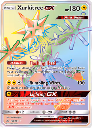 Xurkitree GX 160/156 Pokemon card