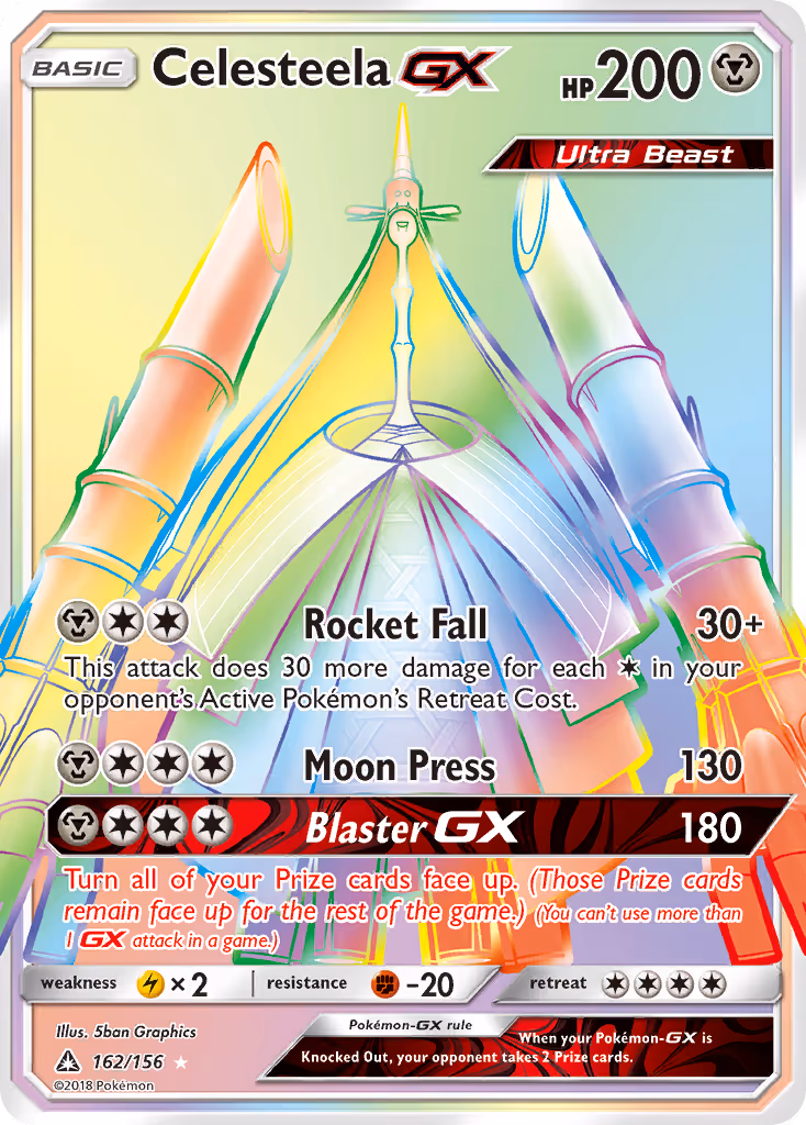 Celesteela GX 162/156 Pokemon card