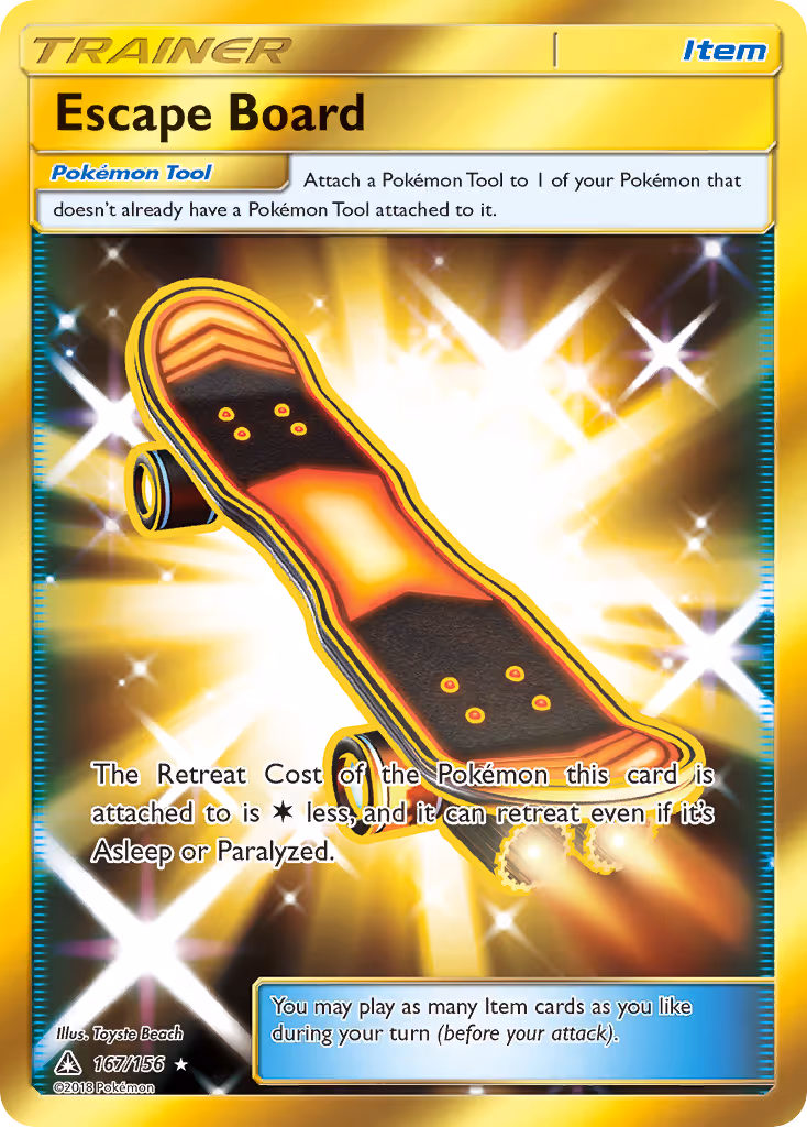 Escape Board 167/156 Pokemon card