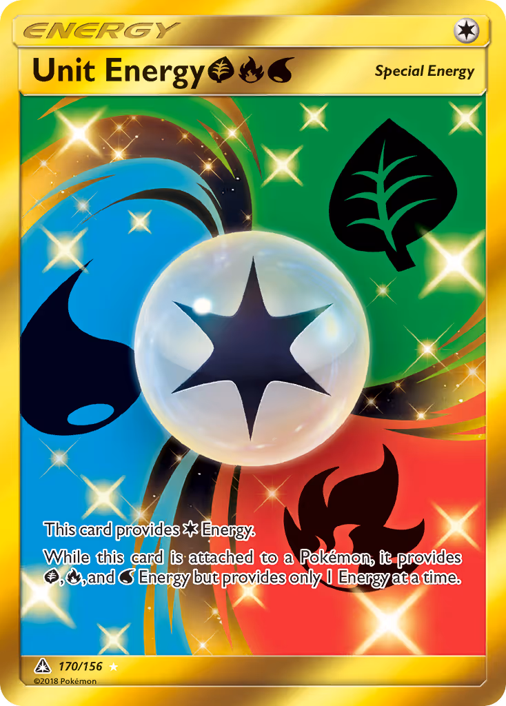 Unit Energy GrassFireWater 170/156 Pokemon card