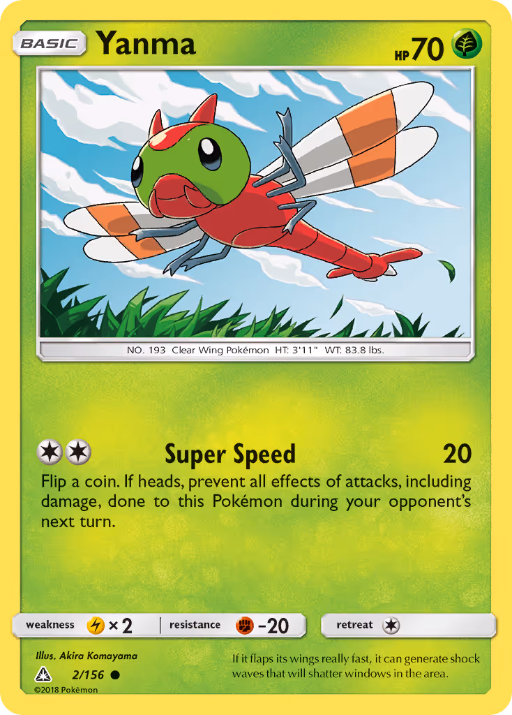 Yanma 2/156 Pokemon card