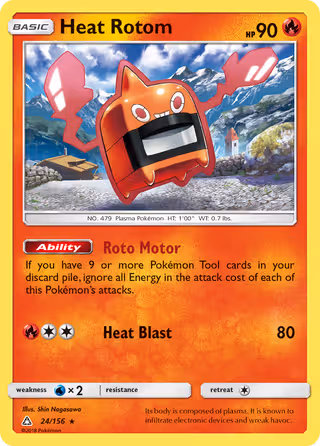 Heat Rotom 24/156 Pokemon card