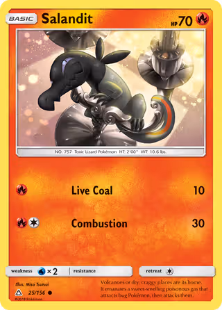 Salandit 25/156 Pokemon card