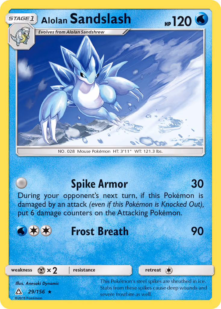 Alolan Sandslash 29/156 Pokemon card