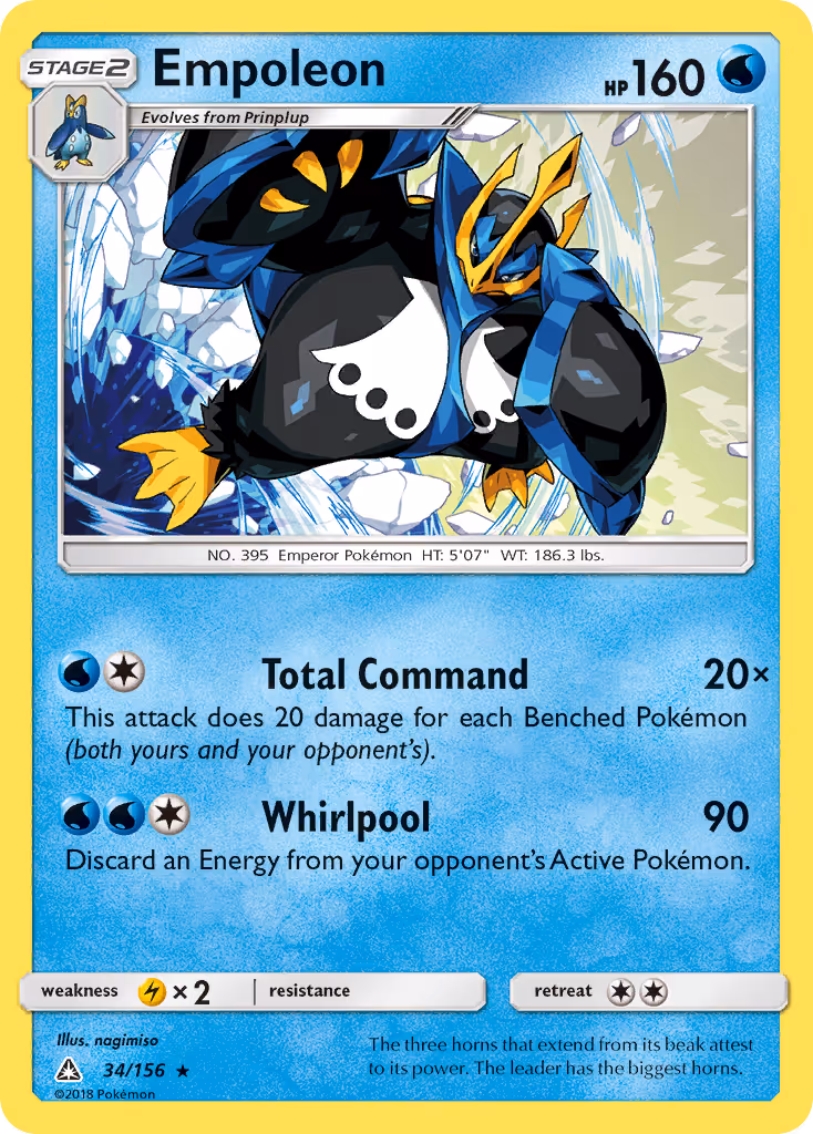 Empoleon 34/156 Pokemon card