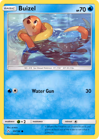 Buizel 35/156 Pokemon card