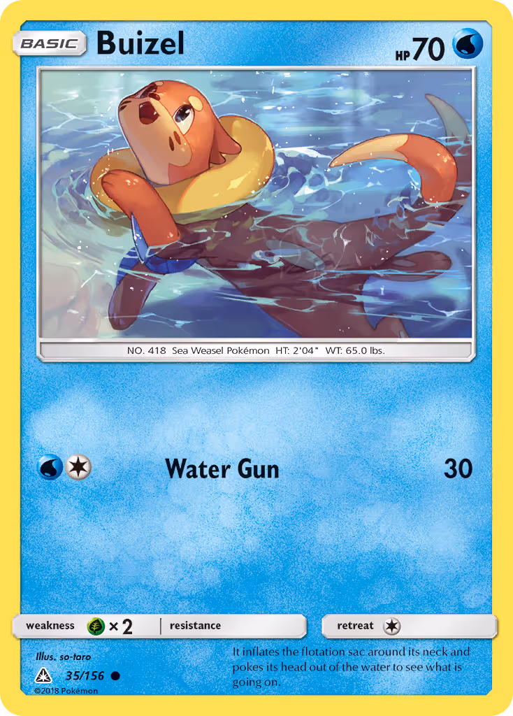 Buizel 35/156 Pokemon card