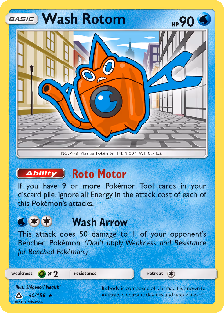 Wash Rotom 40/156 Pokemon card
