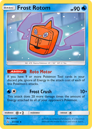 Frost Rotom 41/156 Pokemon card
