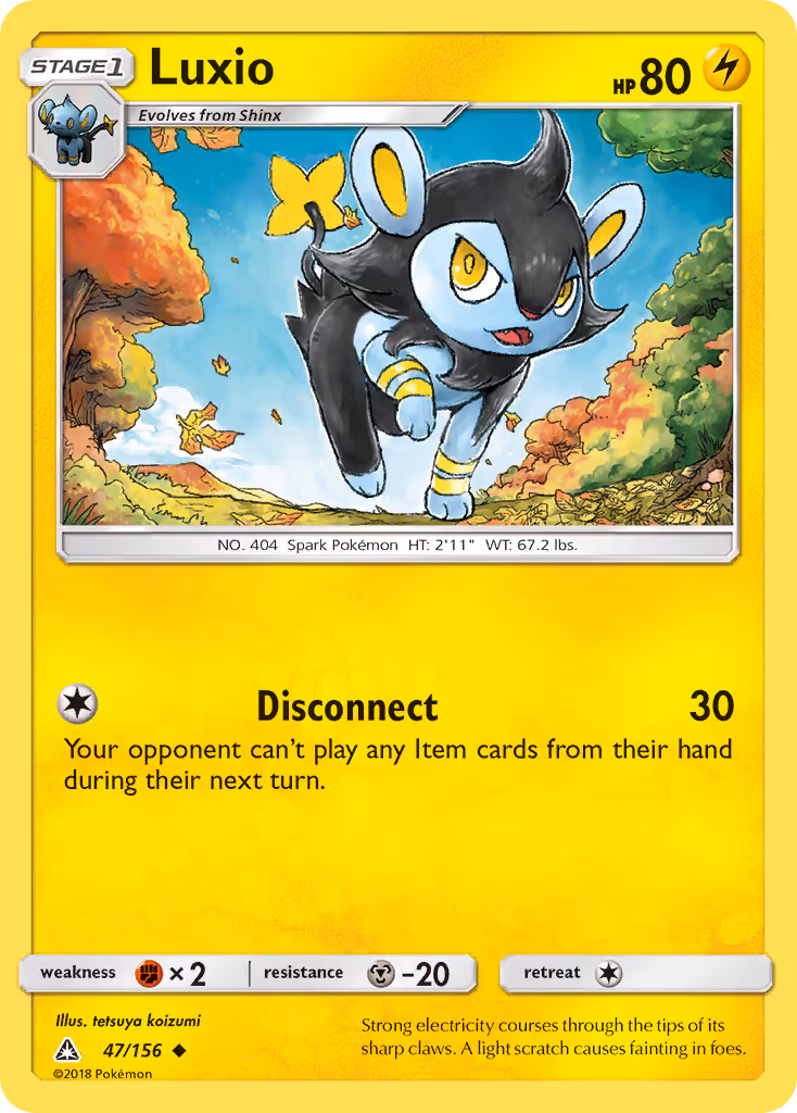Luxio 47/156 Pokemon card