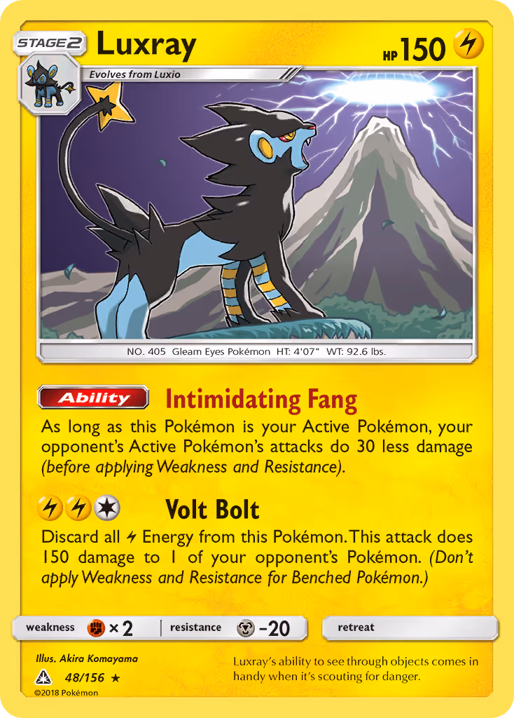 Luxray 48/156 Pokemon card