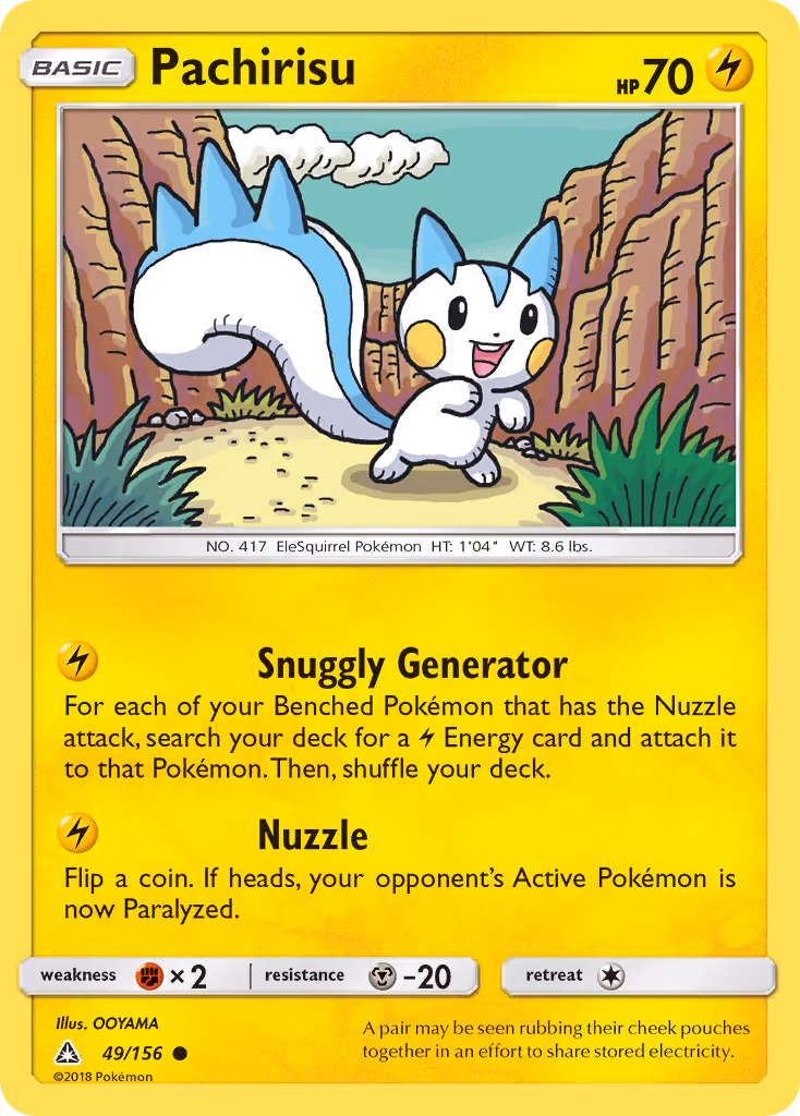 Pachirisu 49/156 Pokemon card