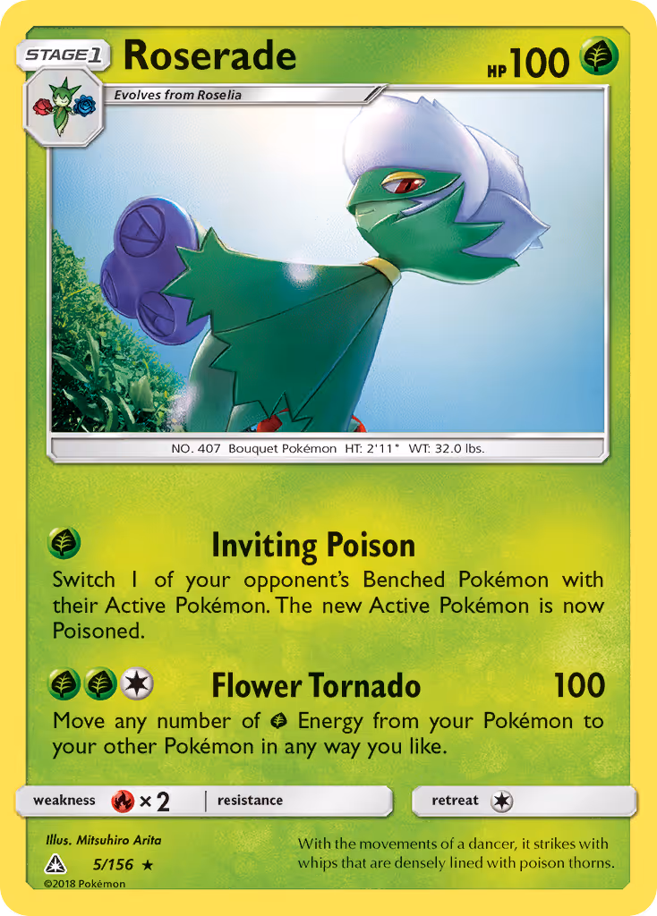 Roserade 5/156 Pokemon card