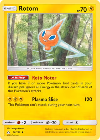 Rotom 50/156 Pokemon card