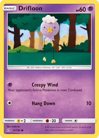 Drifloon 51/156 Pokemon card