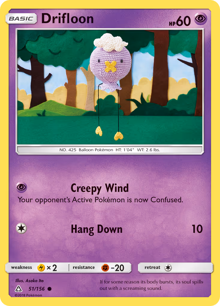 Drifloon 51/156 Pokemon card
