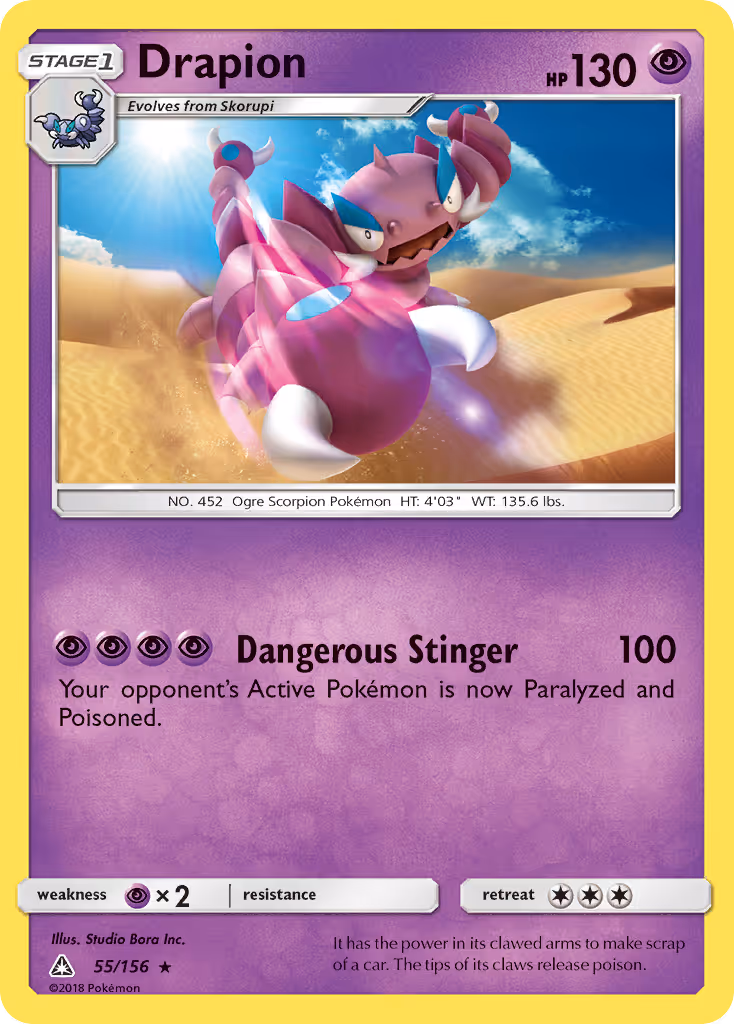 Drapion 55/156 Pokemon card