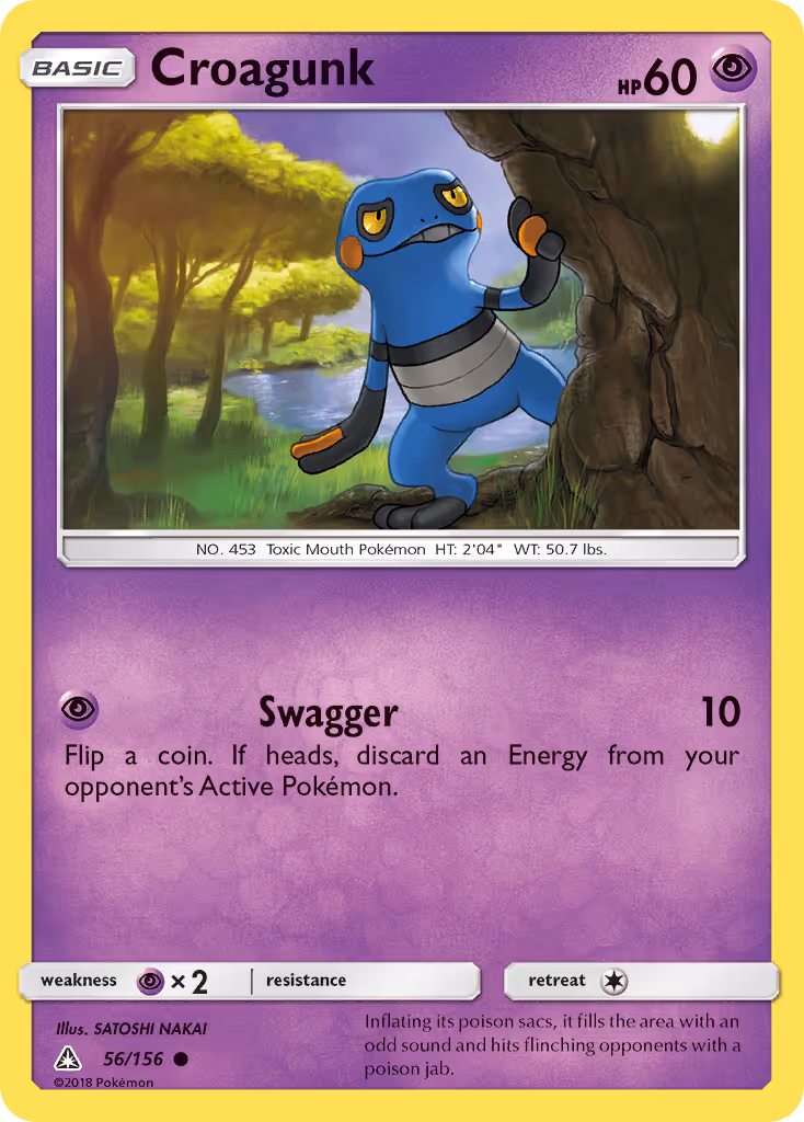 Croagunk 56/156 Pokemon card