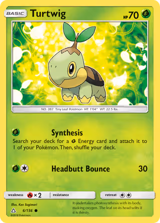 Turtwig 6/156 Pokemon card