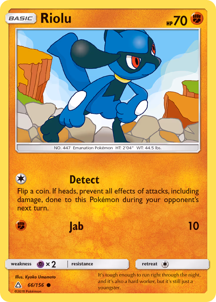 Riolu 66/156 Pokemon card
