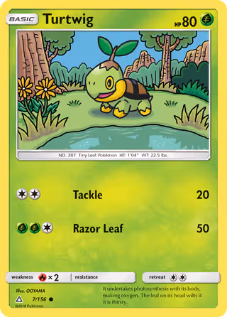 Turtwig 7/156 Pokemon card