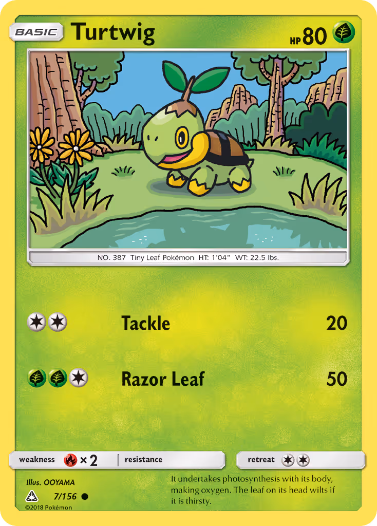Turtwig 7/156 Pokemon card