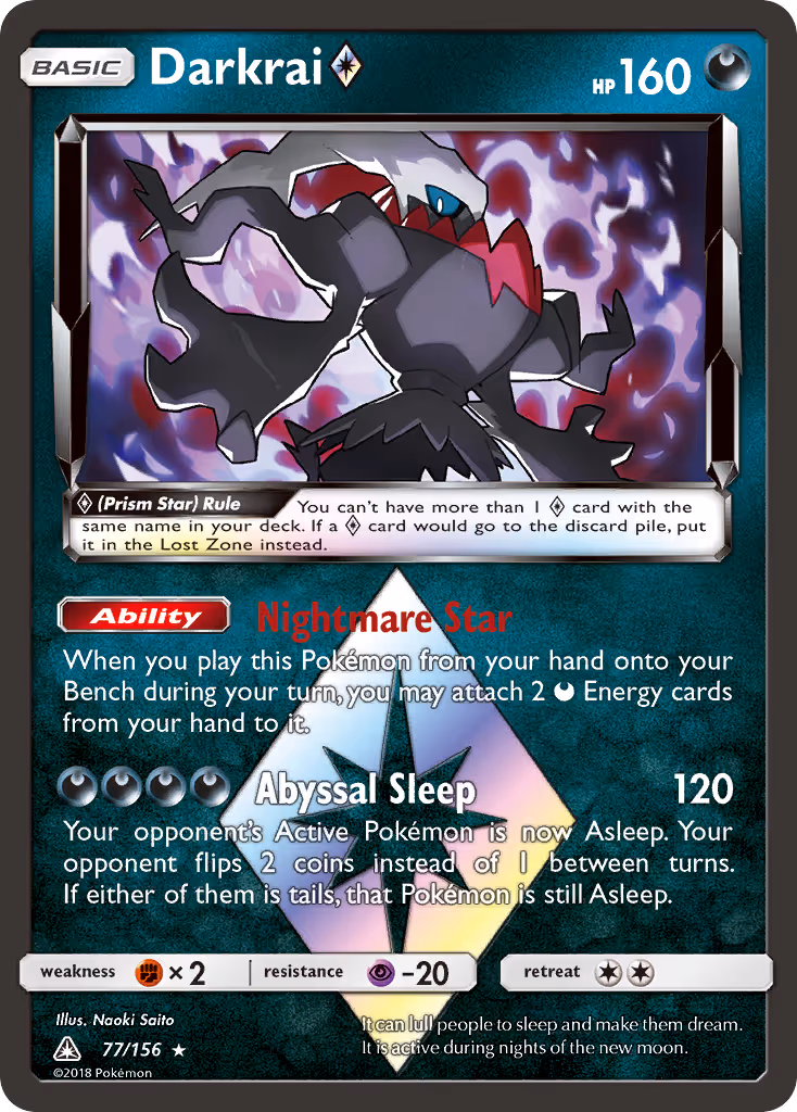 Darkrai ◇ 77/156 Pokemon card