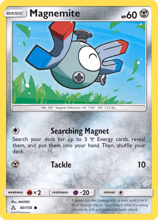 Magnemite 80/156 Pokemon card