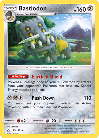Bastiodon 85/156 Pokemon card
